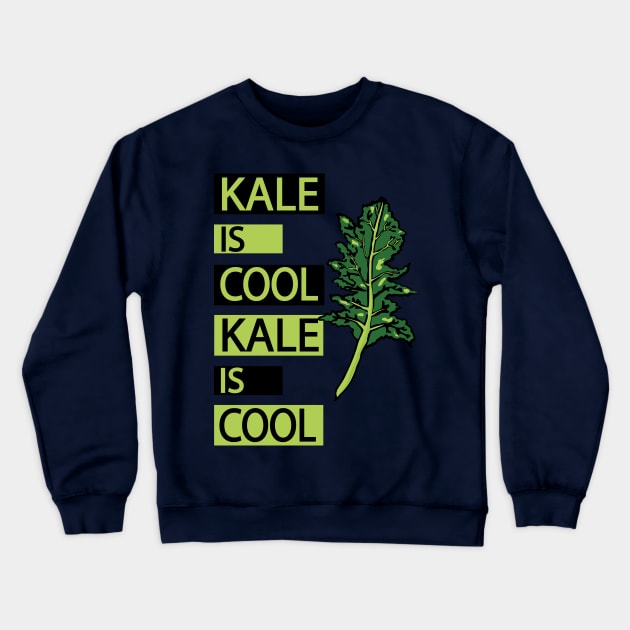 Kale is cool - Healthy Crewneck Sweatshirt by papillon